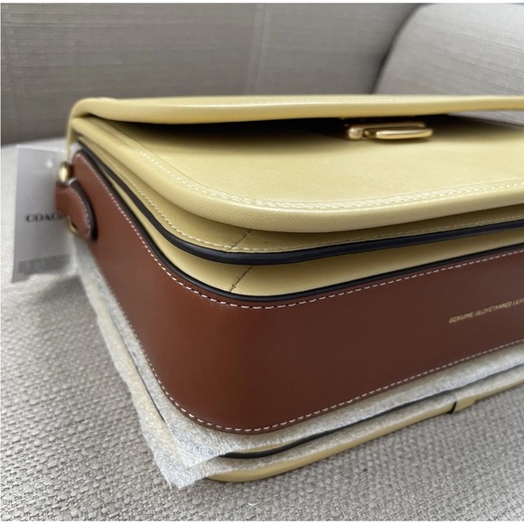 Coach Rogue Top Handle Bag In Colorblock Brass/Hay Multi NWT - Picture 6 of 16